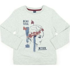 Bluza w kolorze kremowym. Białe bluzy dziewczęce Street Monkey, z bawełny. W wyprzedaży za 49,95 zł.