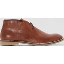 Buty zimowe męskie: Skórzane botki
