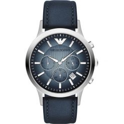 Emporio Armani - Zegarek AR2473. Niebieskie zegarki męskie marki Emporio Armani, ze stali. Za 1299,00 zł.