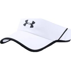 Under Armour Shadow Visor 4.0 1291841-100. Białe czapki męskie Under Armour, bez wzorów, z poliesteru. W wyprzedaży za 69,99 zł.