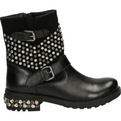 Botki - SL-534 BLACK. Czarne botki damskie skórzane Venezia. Za 359,00 zł.