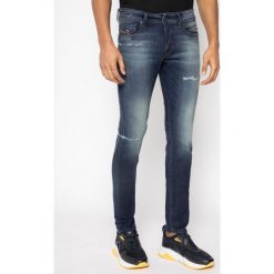 Jeansy Skinny Fit Diesel Sleenker 00SWJG 0097P. Niebieskie jeansy męskie Diesel, m, bez wzorów. Za 849,00 zł.