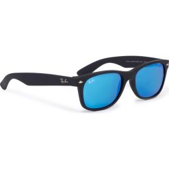 Okulary przeciwsłoneczne RAY-BAN - New Wayfarer 0RB2132 622/17 Black/Blue Flash. Czarne okulary przeciwsłoneczne męskie Ray-Ban, z tworzywa sztucznego. W wyprzedaży za 449,00 zł.