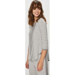 Dkny - Bluzka piżamowa. Szare piżamy damskie marki DKNY, s, z elastanu. W wyprzedaży za 149,90 zł.
