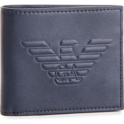 Duży Portfel Męski EMPORIO ARMANI - Y4R167 YG90J 80033 Blu Navy. Niebieskie portfele męskie Emporio Armani, ze skóry ekologicznej. Za 389,00 zł.