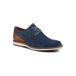 Lasocki for men MB-LINOS-01 Granatowy. Niebieskie półbuty męskie ze skóry. Za 179,99 zł.