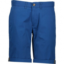 Spodnie chino - Slim fit - w kolorze niebieskim. Niebieskie spodenki i szorty męskie marki GALVANNI, l, z okrągłym kołnierzem. W wyprzedaży za 152,95 zł.