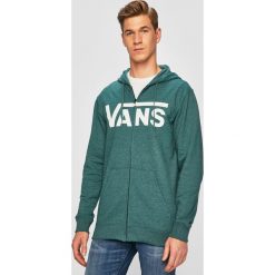 Vans - Bluza. Zielone bluzy męskie Vans, s, z nadrukiem, z bawełny, z kapturem, bez rękawów, z kapturem. Za 279,90 zł.