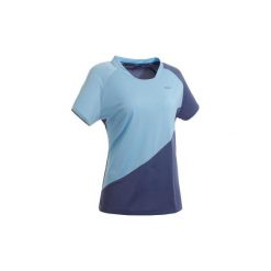 Koszulka badminton 530 damska. Niebieskie koszulki damskie PERFLY, xs, bez wzorów, z poliesteru, bez kołnierzyka. Za 39,99 zł.