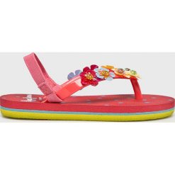 Pepe Jeans - Sandały dziecięce. Różowe sandały dziewczęce Pepe Jeans, z jeansu, bez zapięcia. Za 79,90 zł.