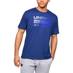 Under Armour Team Issue Wordmark Koszulka Niebieski. Niebieskie podkoszulki męskie Under Armour, xl, z nadrukiem, z bawełny, z krótkim rękawem. Za 119,95 zł.