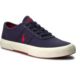 Tenisówki POLO RALPH LAUREN - Tyrain A85 XZ4YZ XY4YZ XW4R7 Newport Navy 816641900005. Niebieskie tenisówki męskie Polo Ralph Lauren, z materiału, na sznurówki. W wyprzedaży za 269,00 zł.