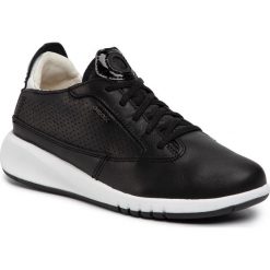 Sneakersy GEOX - D Aerantis A D02HNA 00085 C9999 Black. Czarne półbuty damskie Geox, na co dzień, bez wzorów, ze skóry, bez obcasa, na płaskiej podeszwie, bez zapięcia. Za 609,00 zł.