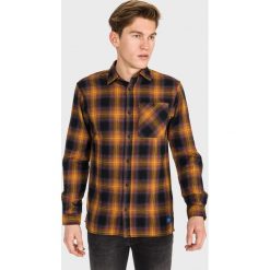 Jack & Jones Lumberjack Koszula Żółty. Żółte koszule męskie Jack & Jones, l, w kratkę, z bawełny, bez kołnierzyka, z długim rękawem. Za 152,95 zł.