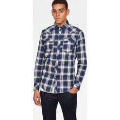 G-Star Raw - Koszula. Koszule męskie G-Star RAW, xxl, bez wzorów, z bawełny, retro, z włoskim kołnierzykiem, z długim rękawem. W wyprzedaży za 219,90 zł.