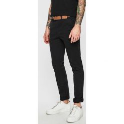 Tom Tailor Denim - Spodnie. Czarne rurki męskie marki TOM TAILOR DENIM, w paski, z elastanu. Za 219,90 zł.