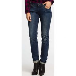 Wrangler - Jeansy Molly. Niebieskie proste jeansy damskie marki Wrangler, z obniżonym stanem. Za 299,90 zł.