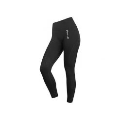 LEGGINSY BEZSZWOWE ONYX. Czarne legginsy damskie Feelj!, xs, bez wzorów, z satyny, biznesowe. Za 149,00 zł.