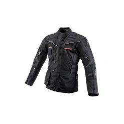 Kurtka turystyczna ADRENALINE PRO TOURING 2.0 kolor czarny, rozmiar XL. Czarne kurtki męskie ADRENALINE, xl, w paski, z poliesteru, długie, bez kaptura. W wyprzedaży za 419,00 zł.