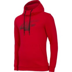Bluza męska BLM303 - czerwony. Czerwone bluzy męskie marki 4f, m, bez wzorów, z dzianiny, z kapturem, bez rękawów, z kapturem. Za 139,99 zł.