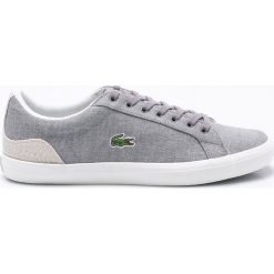 Lacoste - Tenisówki Lerond. Szare trampki męskie marki Lacoste, z gumy, na sznurówki. W wyprzedaży za 299,90 zł.