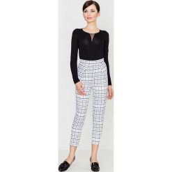 Szare Spodnie 7/8 w Kratę. Spodnie damskie Molly.pl. Za 129,90 zł.