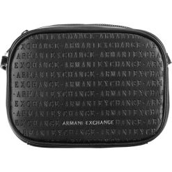 Armani Exchange Cross body bag Czarny. Czarne torebki klasyczne damskie Armani Exchange, w paski, z materiału, bez dodatków. Za 473,95 zł.