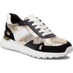 Sneakersy MICHAEL MICHAEL KORS - Monroe Trainer 43F9MOFS1M Plgold/Blk. Żółte półbuty damskie MICHAEL Michael Kors, z zamszu. W wyprzedaży za 559,00 zł.