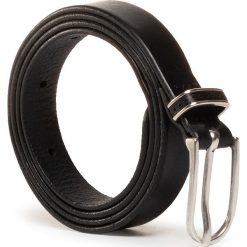 Pasek Damski WRANGLER - Loop Belt W0D5U1100 Black. Czarne paski damskie Wrangler, w paski, ze skóry. Za 149,00 zł.