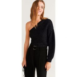 Mango - Sweter Desnivel. Czarne swetry damskie Mango, m, bez wzorów, z wiskozy, bez rękawów, bez kaptura. W wyprzedaży za 59,90 zł.