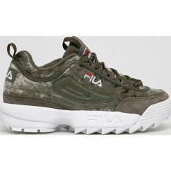Fila - Buty. Zielone buty sportowe damskie Fila, ze skóry, sportowe. W wyprzedaży za 359,90 zł.