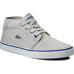 Sneakersy LACOSTE - Ampthill 117 1 Caj 7-33CAJ1000334 Lt Gry. Szare trampki chłopięce marki Lacoste, z materiału, na sznurówki. W wyprzedaży za 229,00 zł.