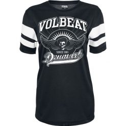 Volbeat Rise From Denmark Koszulka damska czarny. Czarne t-shirty damskie marki Volbeat, l, z nadrukiem, rockowe, z okrągłym kołnierzem. Za 99,90 zł.