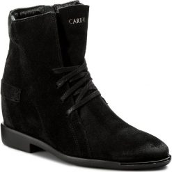 Botki CARINII - B4206 H20-000-PSK-B98. Czarne botki damskie marki Carinii, ze skóry. W wyprzedaży za 229,00 zł.