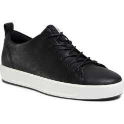 Sneakersy ECCO - Soft 8 Men's 44050401001 Black. Czarne sneakersy męskie ecco, na co dzień, bez wzorów, ze skóry, klasyczne, bez zapięcia. W wyprzedaży za 439,00 zł.