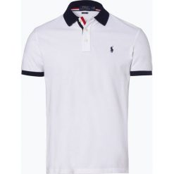 Polo Ralph Lauren - Męska koszulka polo – Slim fit, biały. Białe koszulki męskie Polo Ralph Lauren, xl, bez wzorów, z bawełny, bez rękawów. Za 499,95 zł.