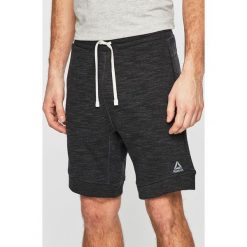 Reebok - Szorty. Czarne spodenki sportowe męskie Reebok, xl, bez wzorów, z elastanu, sportowe. W wyprzedaży za 149,90 zł.