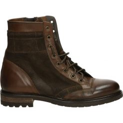 Botki męskie - 002 CRUS TDM. Brązowe botki męskie Venezia, ze skóry. Za 229,00 zł.