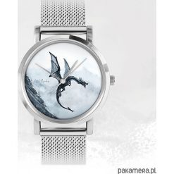 Zegarek - Czarny smok - metalowy. Czarne zegarki damskie Pakamera, metalowe. Za 139,00 zł.