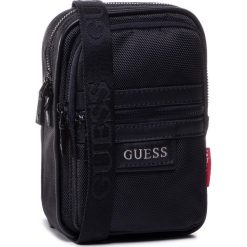 Saszetka GUESS - Dan (Nylon) HMDANN P0351 BLA. Czarne torby męskie skórzane Guess, z aplikacjami, z nylonu, młodzieżowe. Za 369,00 zł.