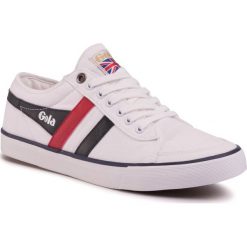 Tenisówki GOLA - Comet CMA516 White/Red/Navy. Białe półbuty męskie Gola, na co dzień, bez wzorów, z gumy, bez zapięcia. Za 249,00 zł.