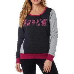 Bluzy rozpinane damskie: FOX Bluza Damska Libra Po Crew Xs Czarny