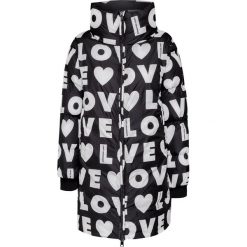 Płaszcz LOVE MOSCHINO. Czarne kurtki damskie . W wyprzedaży za 1555,00 zł.