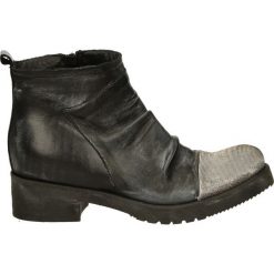 Botki damskie na zamek: Botki - S108 BRO-NERO