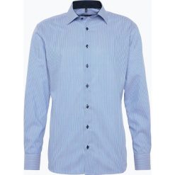 Eterna Modern Fit - Koszula męska niewymagająca prasowania, niebieski. Niebieskie koszule męskie Eterna Modern Fit, m, w paski, z bawełny, eleganckie, bez kołnierzyka, bez rękawów. Za 229,95 zł.