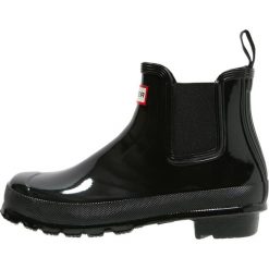 Buty zimowe damskie: Hunter ORIGINAL CHELSEA GLOSS Kalosze black
