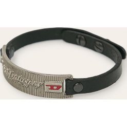 Diesel - Bransoletka skórzana. Bransoletki męskie Diesel, metalowe. Za 239,90 zł.