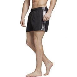 Szorty do pływania adidas 3-Stripes CV5137. Czarne spodenki sportowe męskie Adidas, m, w paski, z poliesteru, klasyczne, żeglarskie. Za 139,00 zł.