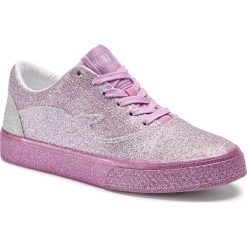 Sneakersy TRUSSARDI JEANS - 79A00315 Pink. Fioletowe półbuty damskie Trussardi Jeans, z jeansu. W wyprzedaży za 259,00 zł.
