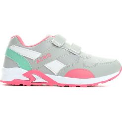Szaro Różowe Buty Sportowe Say Something. Szare buty dziewczęce sportowe Born2be, z okrągłym noskiem, na płaskiej podeszwie, na rzepy. Za 59,99 zł.